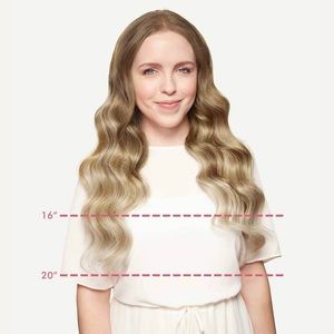 Luxyhair Blonde Clip-on Extensions, Blonde, 16 in